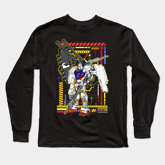 RX-78 Gundam Long Sleeve T-Shirt by gblackid